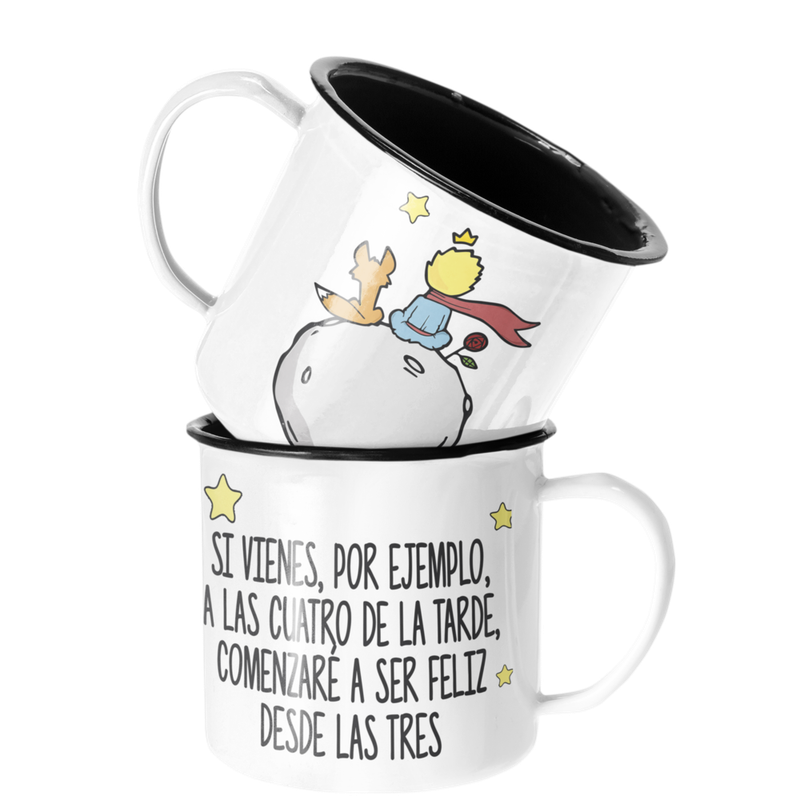 TAZA ENLOZADA LECHERA EL PRINCIPITO LIBRO ESTARÉ FELIZ - 1