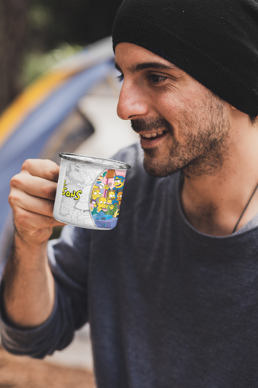 TAZA ENLOZADA LECHERA SERIE LOS SIMPSONS COMPLETA - 2