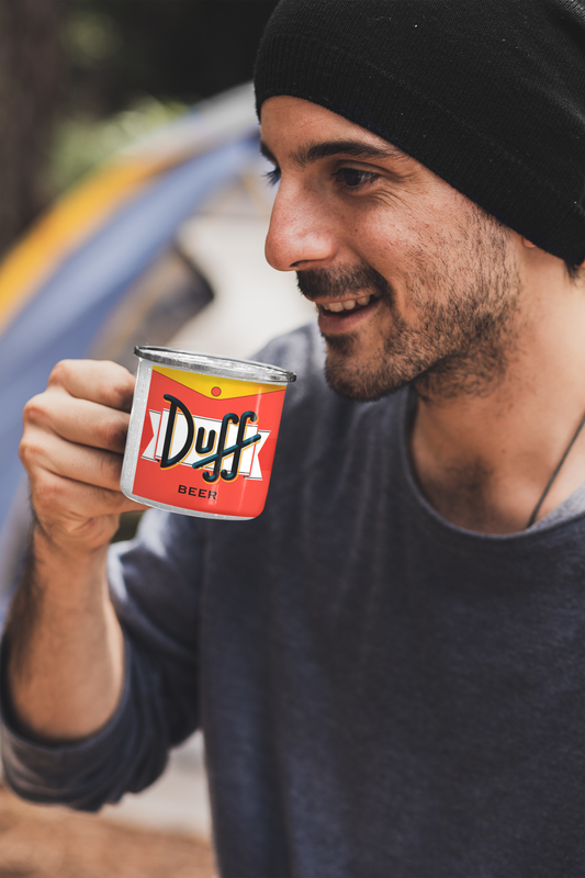 TAZA ENLOZADA LECHERA CERVEZA DUFF LOS SIMPSONS - 2
