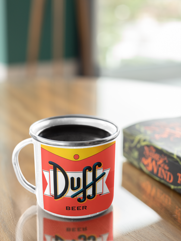 TAZA ENLOZADA LECHERA CERVEZA DUFF LOS SIMPSONS - 4