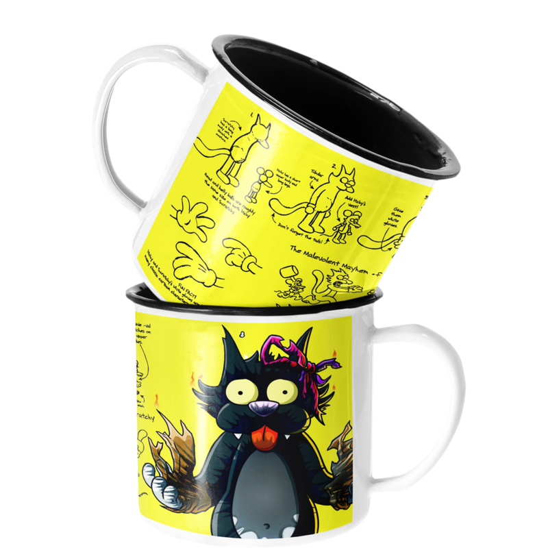 TAZA ENLOZADA LECHERA TOMY GATO TOMY Y DALY LOS SIMPSON - 1