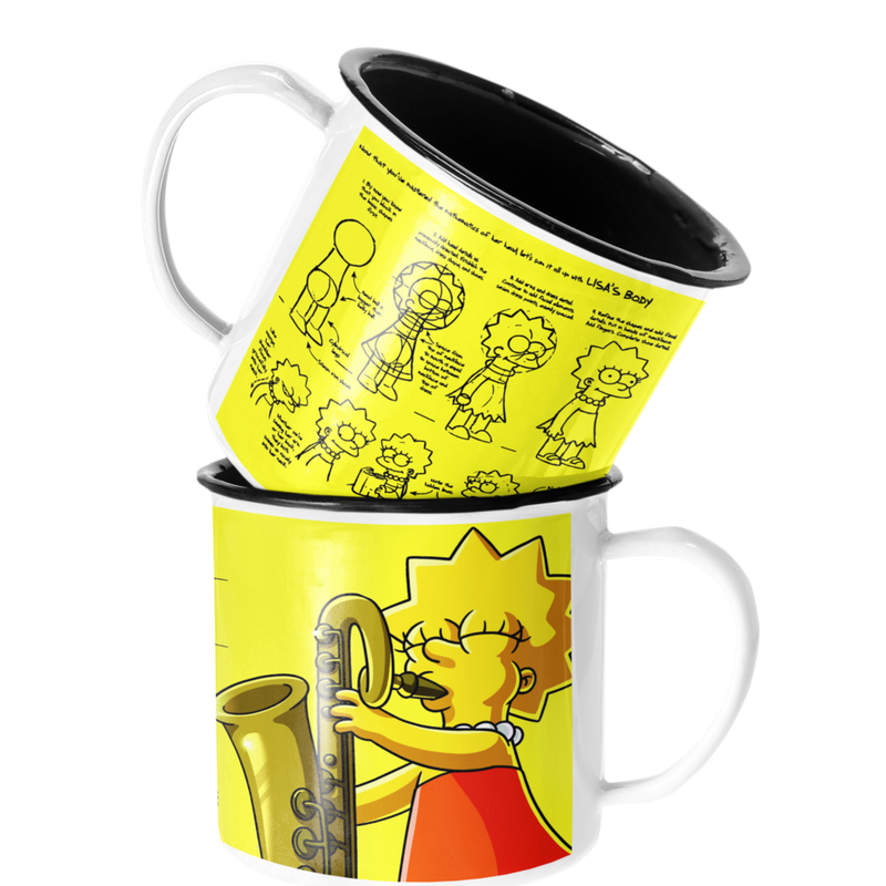 TAZA ENLOZADA LECHERA LISA SIMPSON LOS SIMPSON - 1