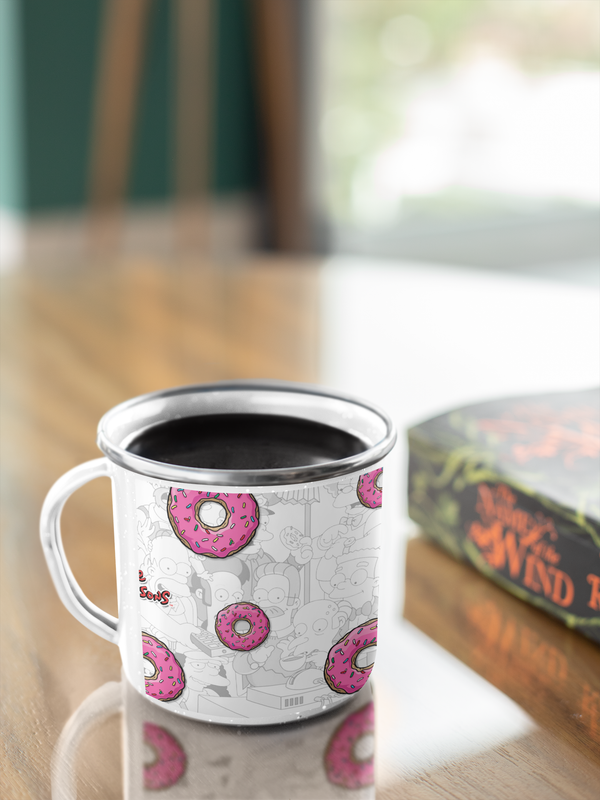 TAZA ENLOZADA LECHERA BART LISA Y MAGGIE SIMPSONS ROSQUILLA - 4