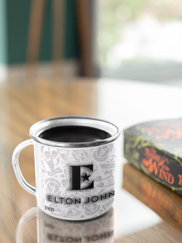 TAZA ENLOZADA LECHERA ELTON JHON ROCK MUSICA - 3