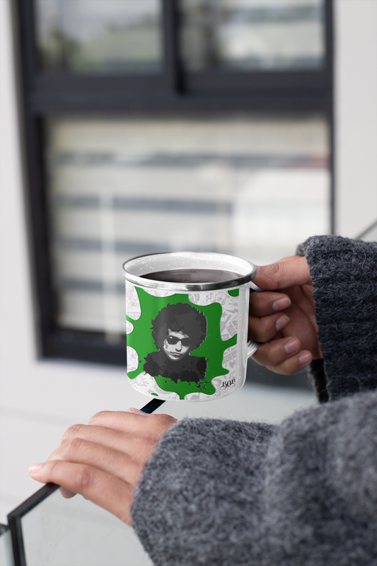 TAZA ENLOZADA LECHERA BOB DYLAN ROCK MUSICA - 4