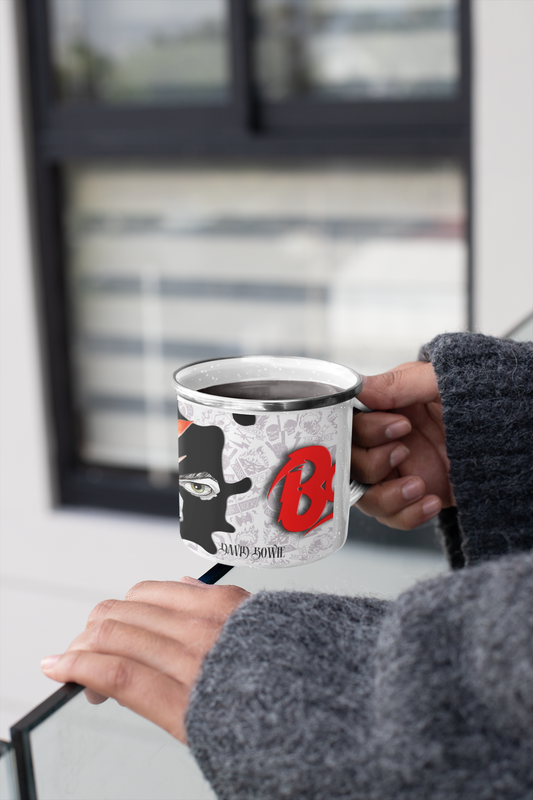 TAZA ENLOZADA LECHERA DAVID BOWIE ROCK MUSICA - 4