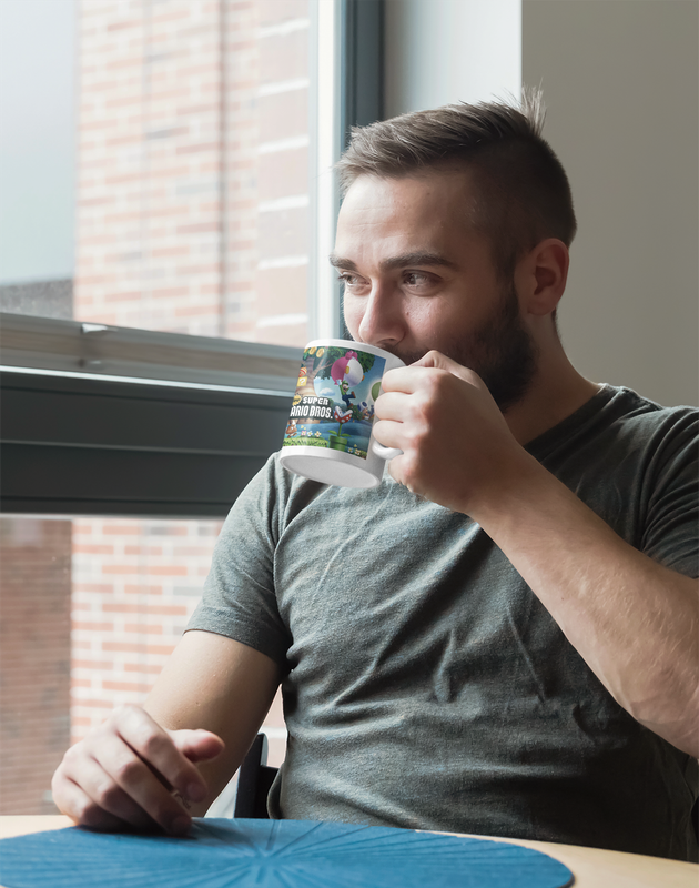 TAZONES TAZAS BLANCAS MARIO BROSS YOSHI SUPER MARIO BROSS - 4