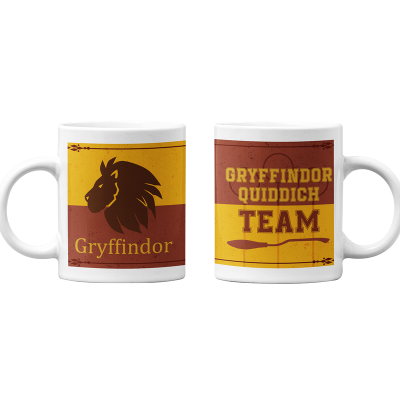 TAZONES TAZAS BLANCAS GRYFFINDOR HARRY POTTER - 1