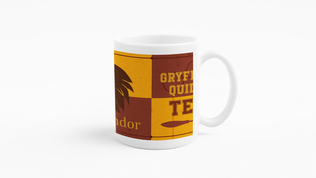 TAZONES TAZAS BLANCAS GRYFFINDOR HARRY POTTER - 2