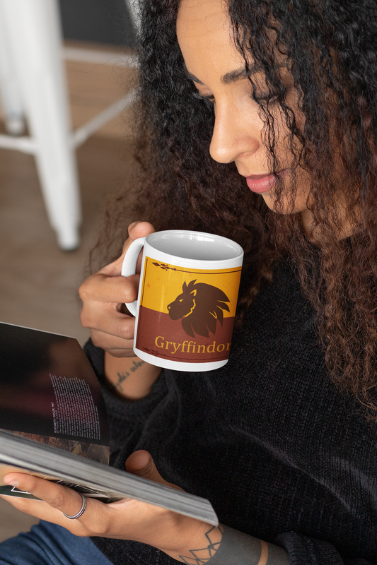 TAZONES TAZAS BLANCAS GRYFFINDOR HARRY POTTER - 3