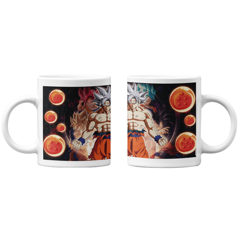 TAZONES TAZAS BLANCAS GOKU ULTRA INSTINTO DOMINADO - 1