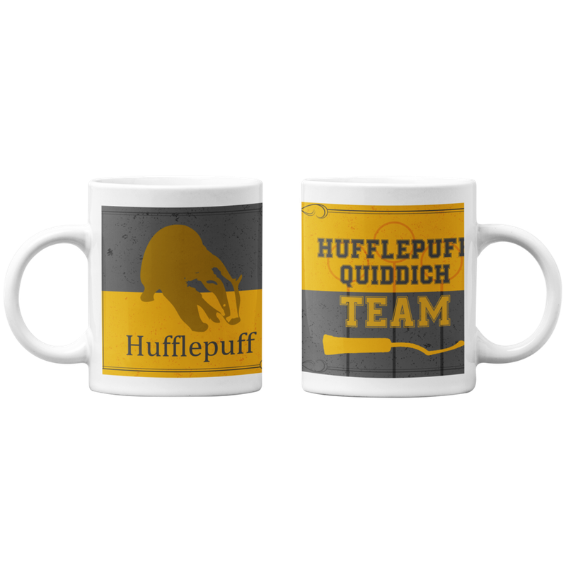 TAZONES TAZAS BLANCAS HUFFLEPUFF HARRY POTTER - 1