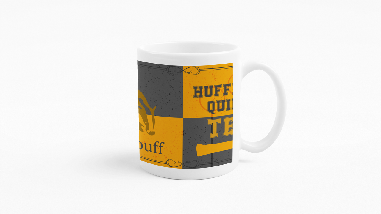 TAZONES TAZAS BLANCAS HUFFLEPUFF HARRY POTTER - 2