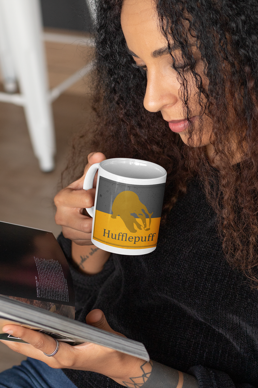 TAZONES TAZAS BLANCAS HUFFLEPUFF HARRY POTTER - 3