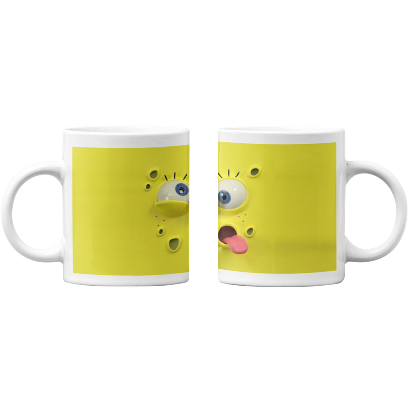 TAZONES TAZAS BLANCAS BOB ESPONJA PERSONAJE ANIMADO - 1
