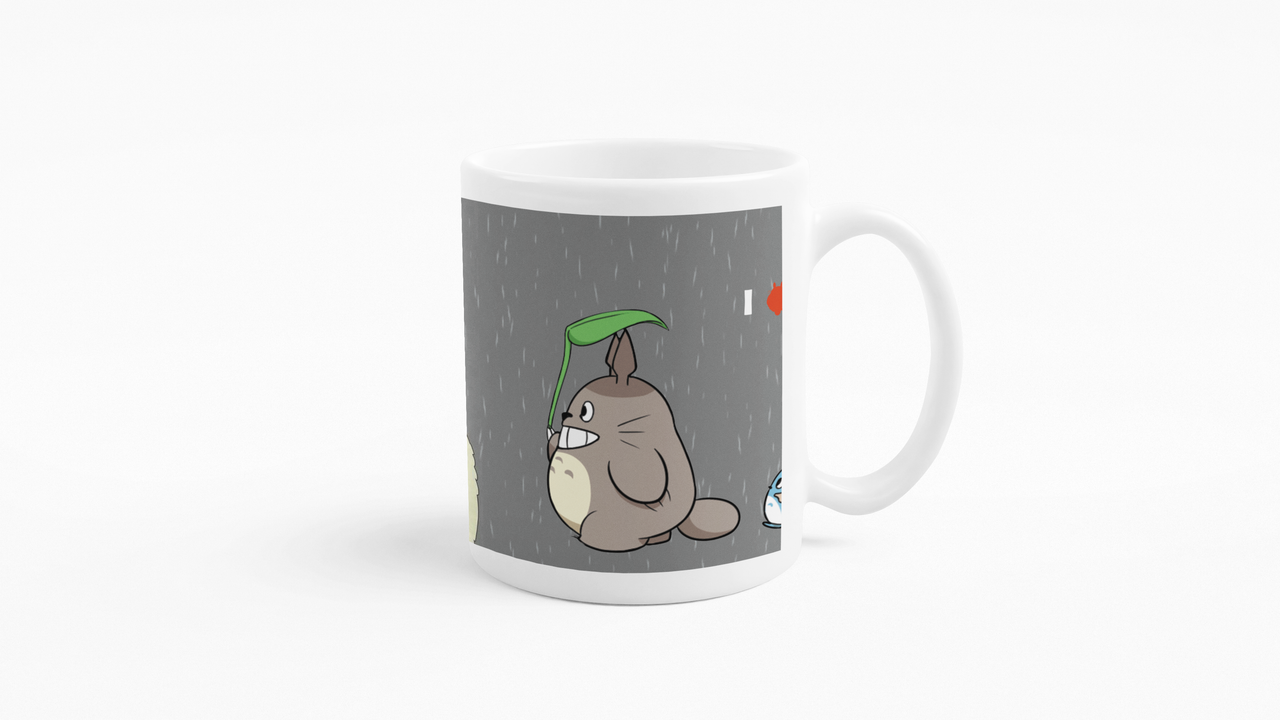 TAZONES TAZAS BLANCAS MI VECINO TOTORO STUDIOS GHIBLI - 2