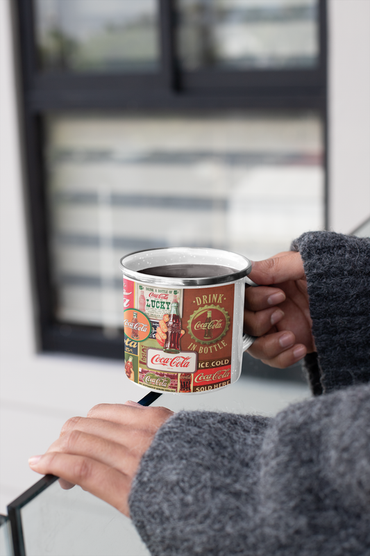 TAZA ENLOZADA LECHERA COCA-COLA VINTAGE - 2