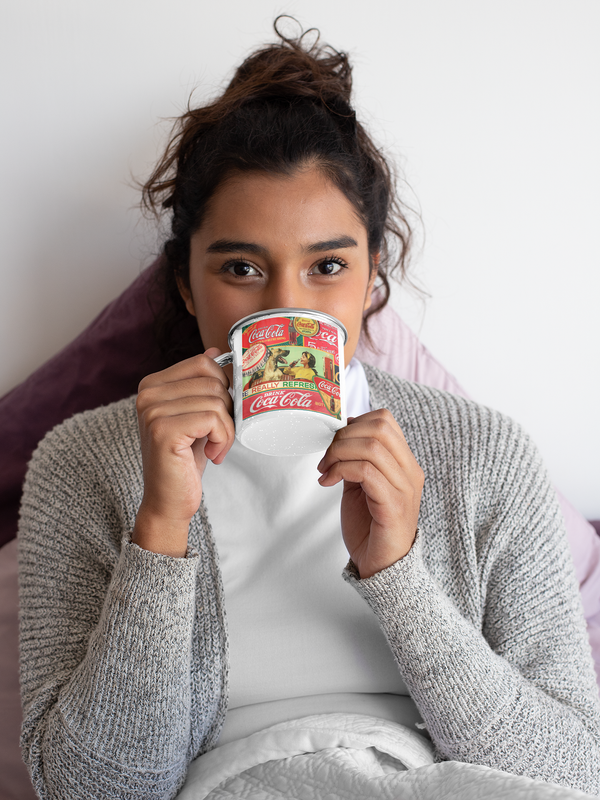 TAZA ENLOZADA LECHERA COCA-COLA VINTAGE - 5