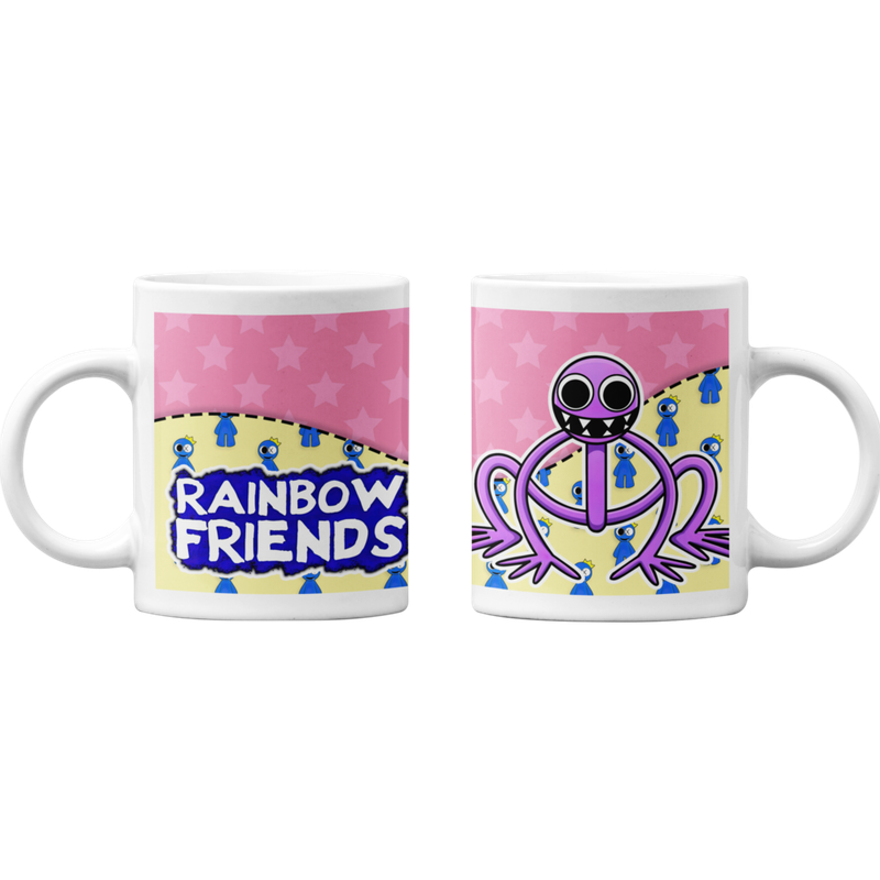 TAZONES TAZAS BLANCAS RAINBOW FRIENDS PURPLE - 1