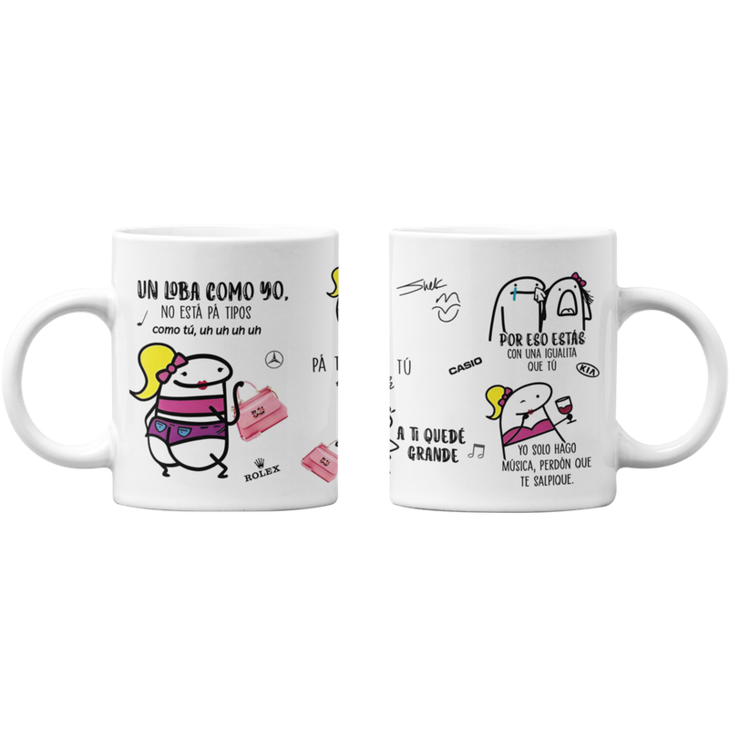 TAZONES TAZAS BLANCAS SHAKIRA PA TIPOS COMO TU - 1