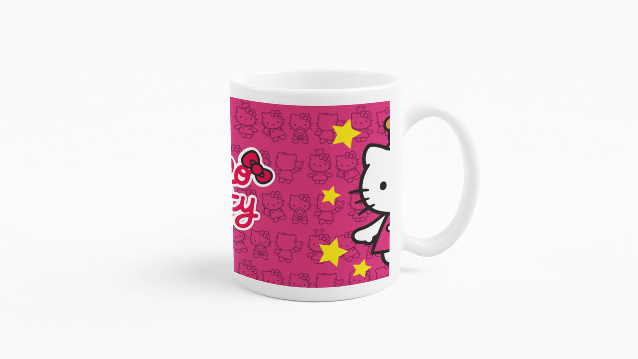 TAZONES TAZAS BLANCAS HELLO KITTY OSITO TIERNO - 4