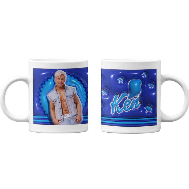 TAZONES TAZAS BLANCAS KEN PELICULA ESTRELLAS - 1