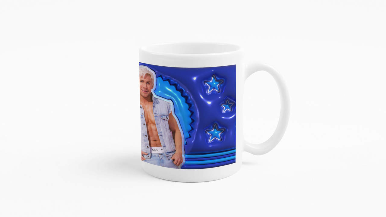 TAZONES TAZAS BLANCAS KEN PELICULA ESTRELLAS - 4