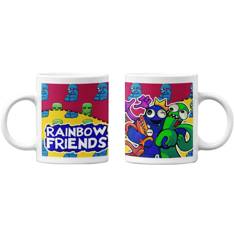 TAZONES TAZAS BLANCAS RAINBOW FRIENDS GRUPO - 1