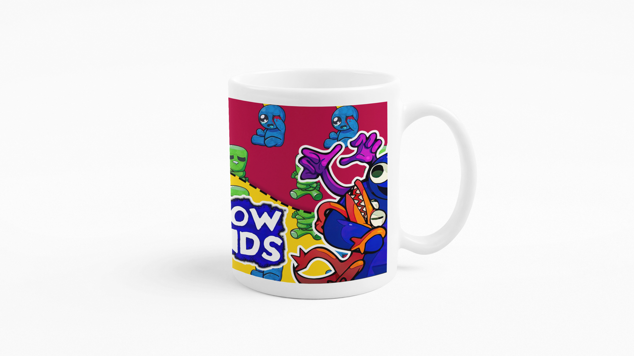 TAZONES TAZAS BLANCAS RAINBOW FRIENDS GRUPO - 4