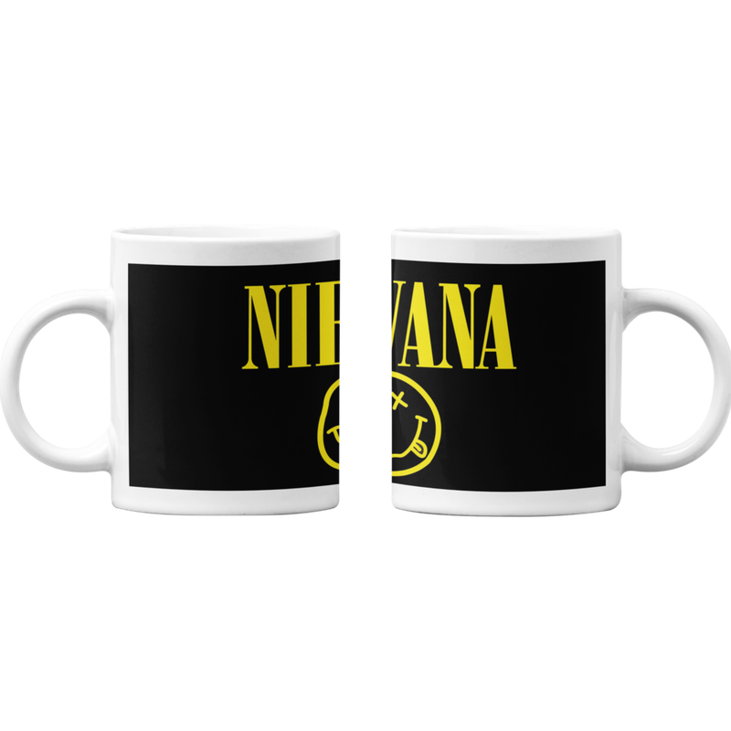 TAZONES TAZAS BLANCAS NIRVANA BANDA ROCK MUSICAL - 1