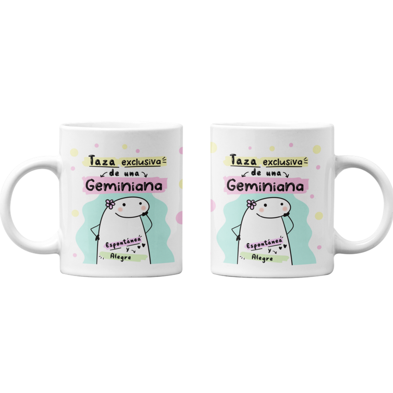 TAZONES TAZAS BLANCAS GEMINIS REGALO PARA GEMINIANA ZODIACO - 1