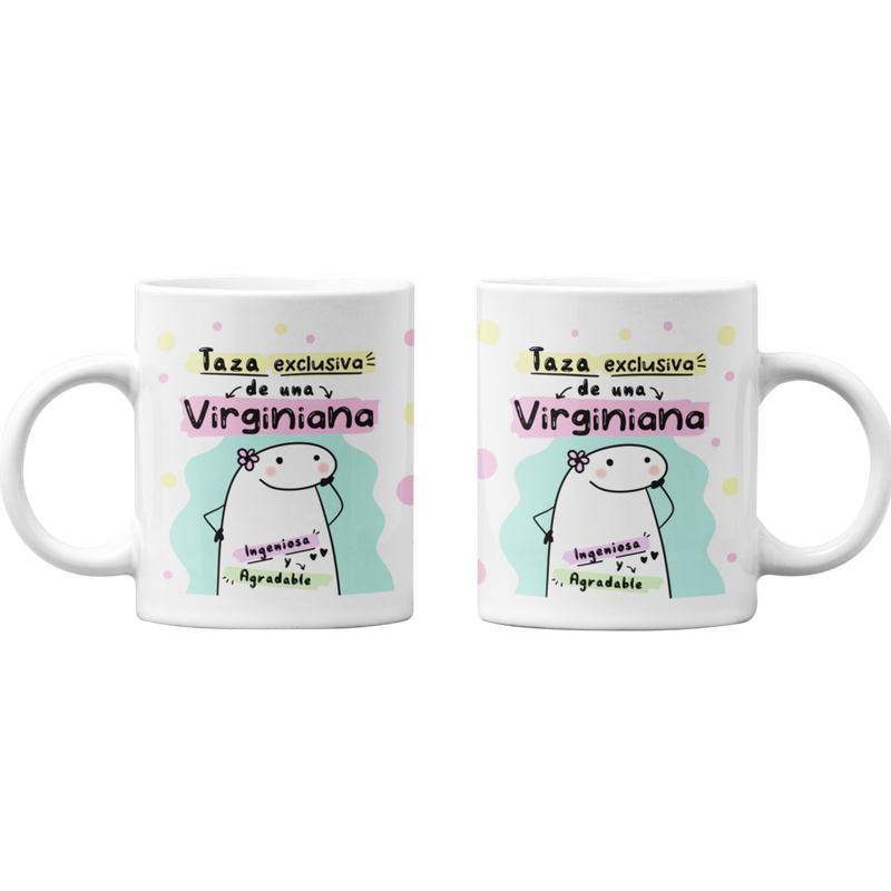 TAZONES TAZAS BLANCAS VIRGO REGALO PARA VIRGINIANA ZODIACO - 1