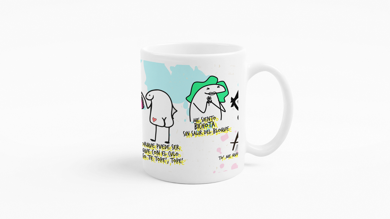 TAZONES TAZAS BLANCAS KAROL G BICHOTA MUSICA - 4