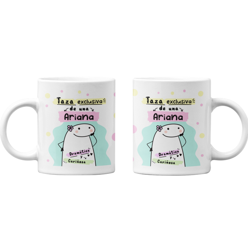 TAZONES TAZAS BLANCAS ARIES REGALO PARA ARIANA ZODIACO - 1