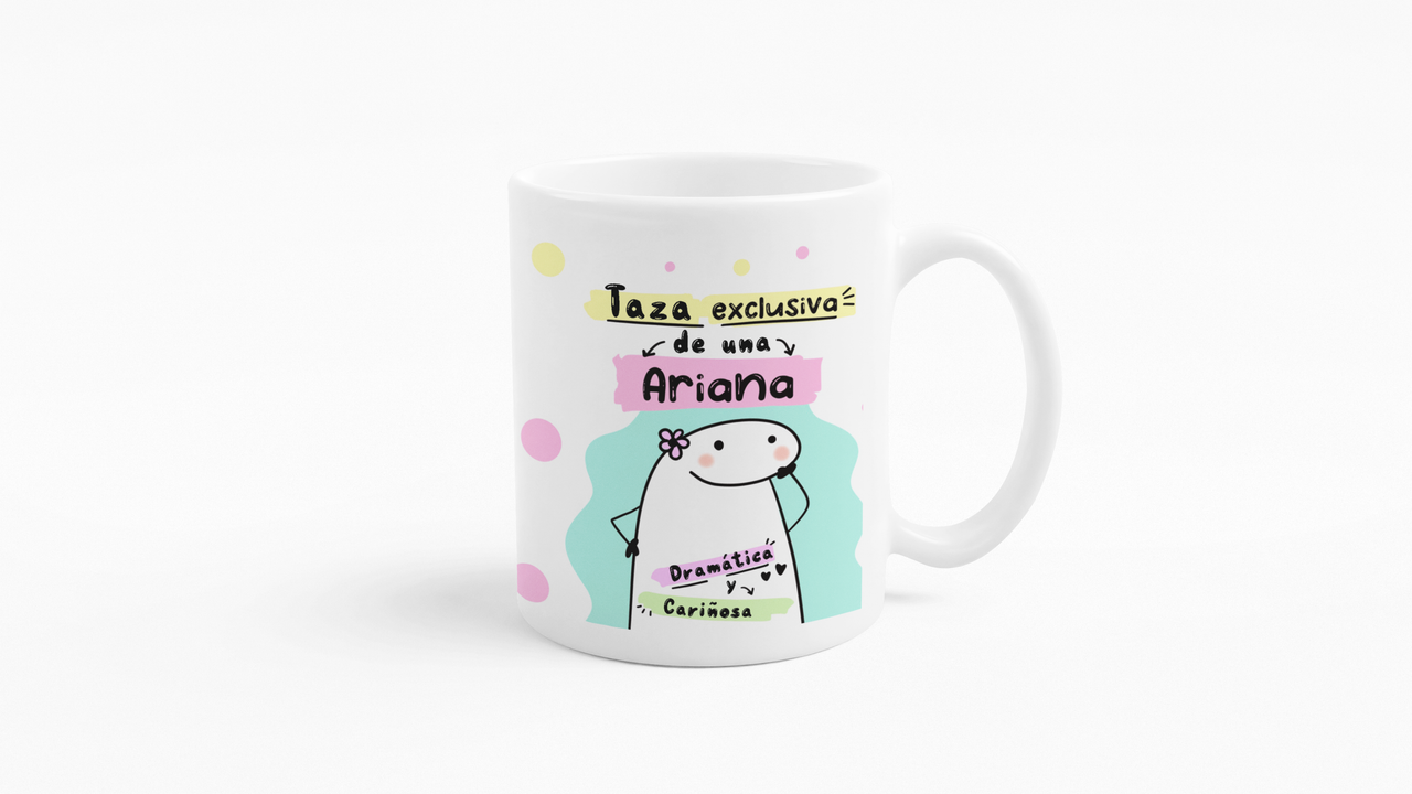 TAZONES TAZAS BLANCAS ARIES REGALO PARA ARIANA ZODIACO - 4