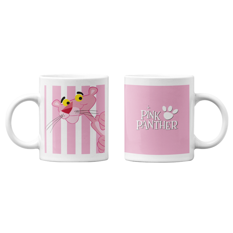 TAZONES TAZAS BLANCAS PANTERA ROSA CLASICO ANIMACIÓN - 1