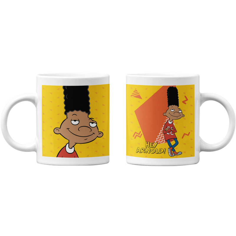 TAZONES TAZAS BLANCAS HEY ARNOLD GERALD - 1