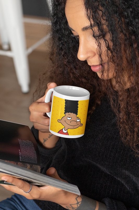 TAZONES TAZAS BLANCAS HEY ARNOLD GERALD - 2
