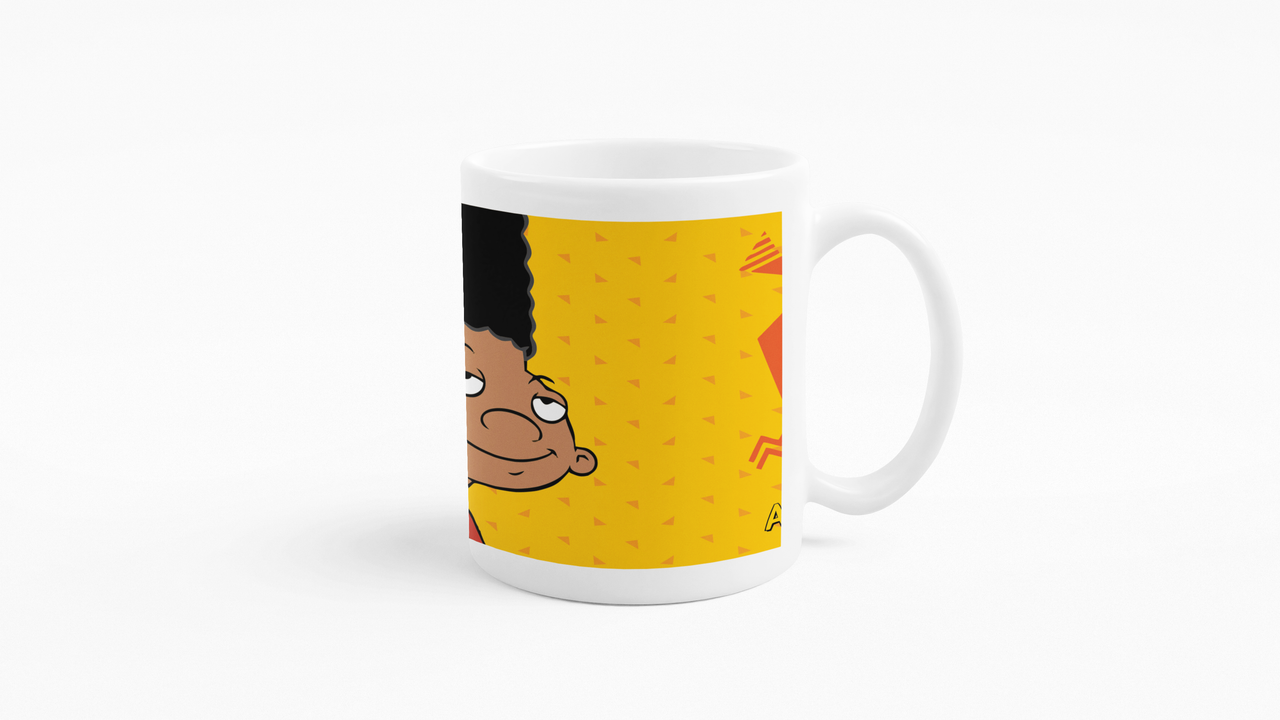 TAZONES TAZAS BLANCAS HEY ARNOLD GERALD - 4