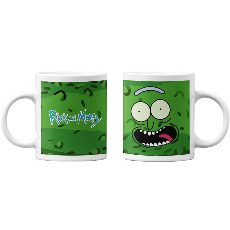 TAZONES TAZAS BLANCAS RICK Y MORTY SERIE PICKLE RICK - 1