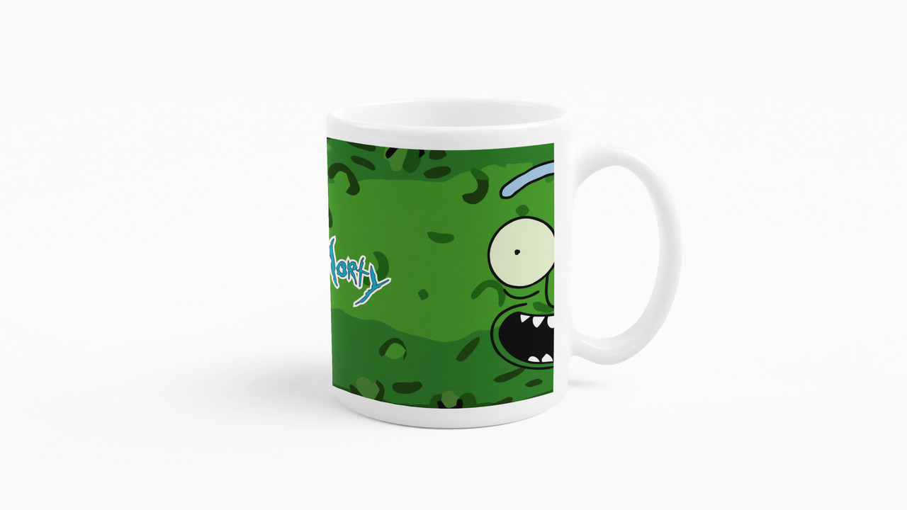 TAZONES TAZAS BLANCAS RICK Y MORTY SERIE PICKLE RICK - 4