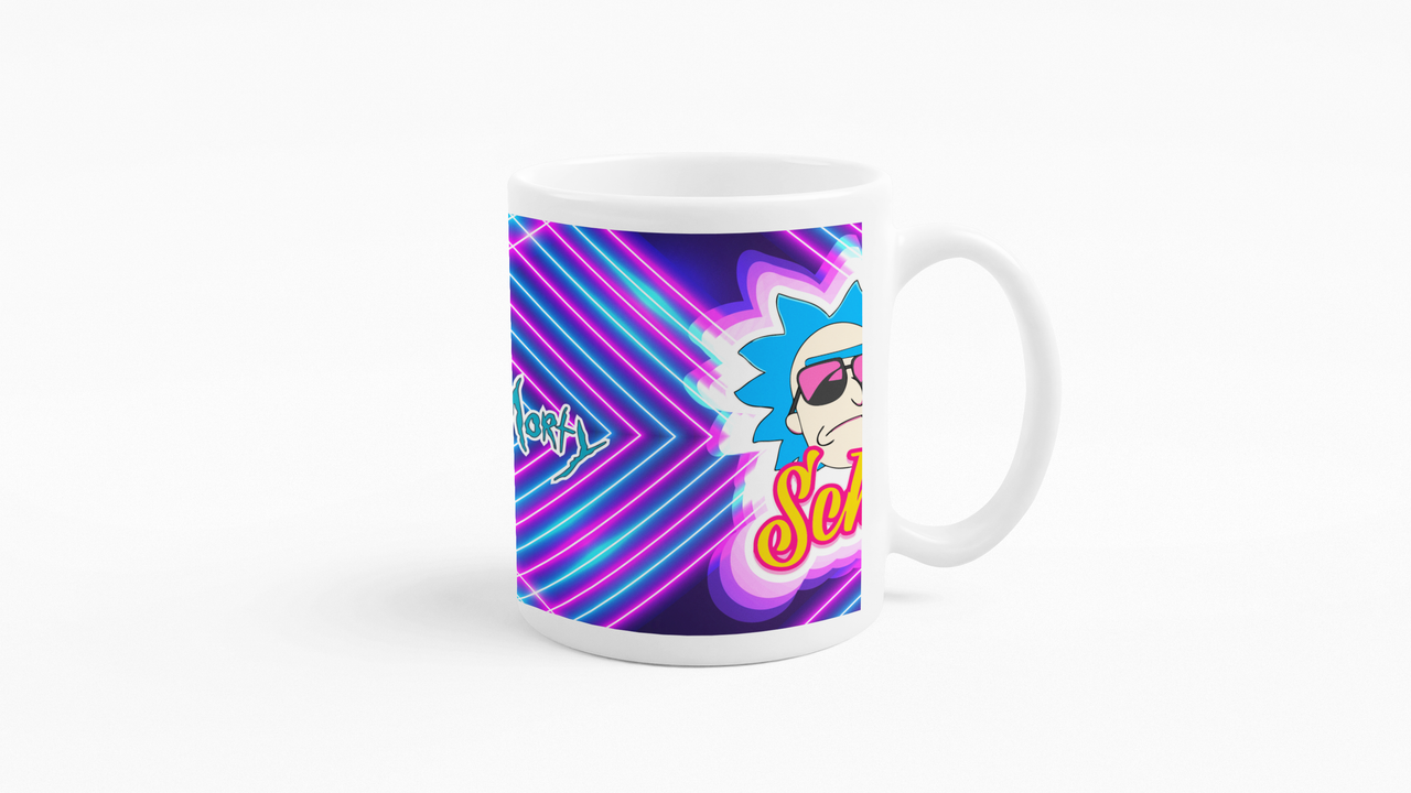 TAZONES TAZAS BLANCAS RICK Y MORTY SERIE GET SCHWIFTY - 4