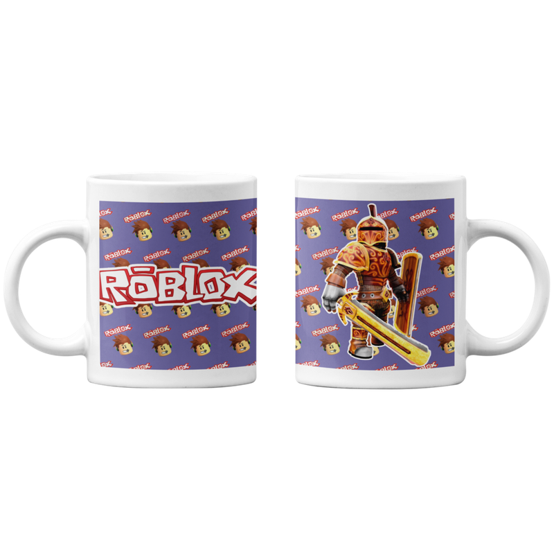 TAZONES TAZAS BLANCAS ROBLOX INFANTIL JUEGO CABALLERO - 1