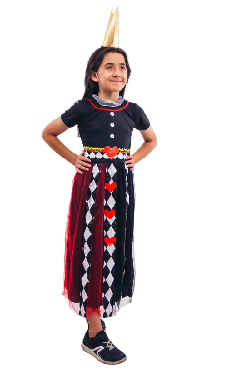 DISFRAZ INFANTIL NIÑA REINA DE LOS CORAZONES ALICIA - 3