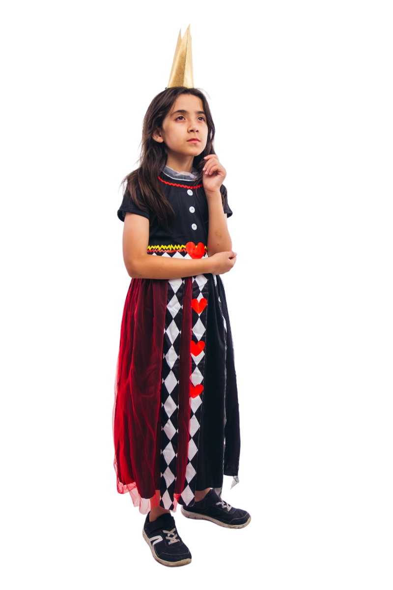 DISFRAZ INFANTIL NIÑA REINA DE LOS CORAZONES ALICIA - 4