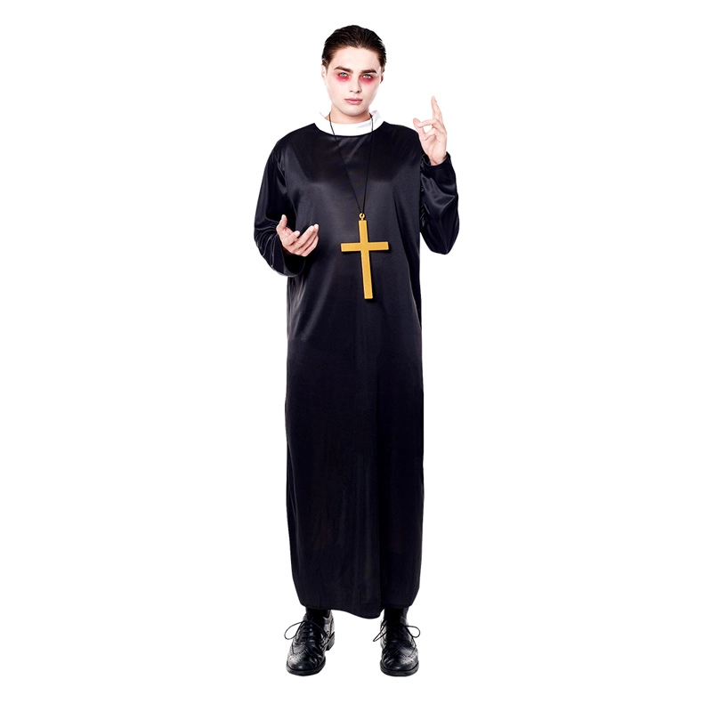 DISFRAZ CURA SACERDOTE HALLOWEEN MIEDO INFANTIL - 1