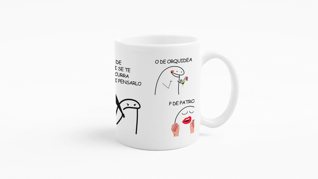 TAZONES TAZAS BLANCAS ROSALIA MOTO MAMI MUSICA - 4
