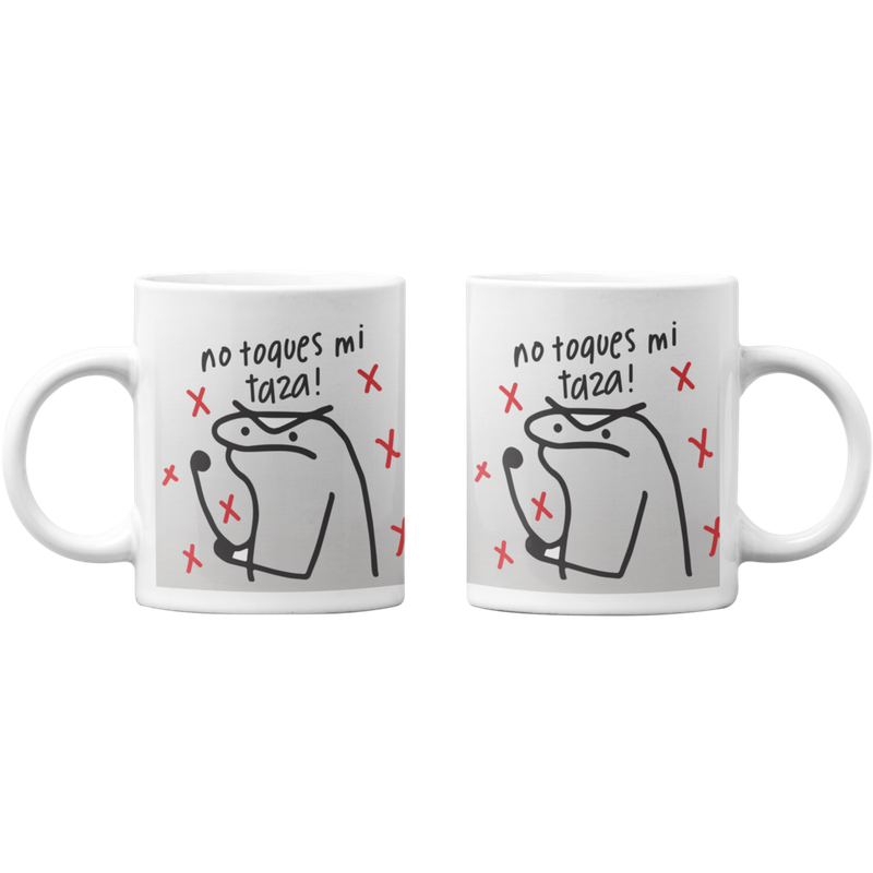 TAZONES TAZAS BLANCAS ¡NO TOQUES MI TAZA! REGALO - 1