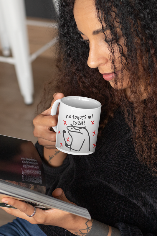TAZONES TAZAS BLANCAS ¡NO TOQUES MI TAZA! REGALO - 2