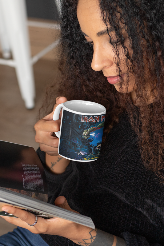 TAZONES TAZAS BLANCAS IRON MAIDEN THE FINAL FRONTIER ROCK - 2